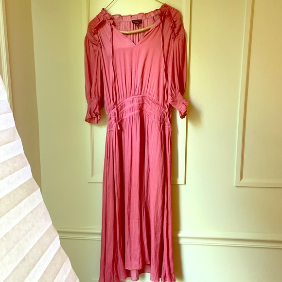 Anthropologie Cape May Smocked Midi Dress - Picture 4 of 7